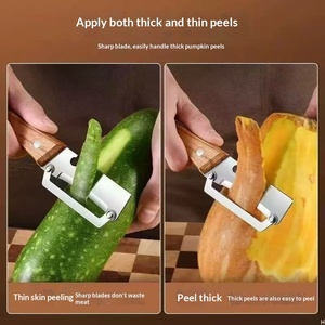 Cuchillo de Cocina Multifuncional Manual de Acero Inoxidable para Pelar Patatas, Frutas, Verduras, Espárragos y Melón de Invierno - Product Image 3
