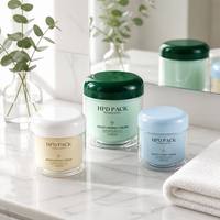 Pot en plastique à double paroi avec logo personnalisé, 15 ml, 30 ml, 50 ml, pour crème pour les yeux, crème hydratante, emballage cosmétique rechargeable, soin de la peau