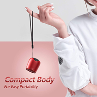 Haut-parleur portable étanche en métal avec sangle de transport, micro intégré, taille mini, sans fil, autonomie de 10 heures