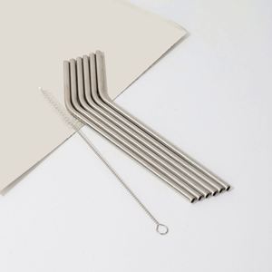 Replacement Reusable Stainless Steel Metal <b>Straws</b> Drinking Cleaning Brush <b>Straws</b> for 40 oz <b>Stanleys</b> <b>Cup</b> Travel - Product Image 3