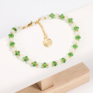 Bohemian Beaded <b>Anklet</b> Crystal Rhinestone <b>Gold</b> Plated Women's Beach Jewelry - Product Image 3