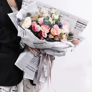 Cross-border Waterproof Herbal Pattern Korean Wrapping Paper Floral Bouquet Gift Wrap Wholesale Florist Packaging Supplies - Product Image 6