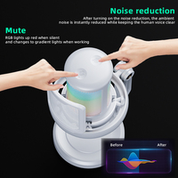 Micrófono de Condensador USB para Juegos Aurora Sound V1 PRO con Iluminación RGB y Cancelación Inteligente de Ruido para Streaming y Grabación