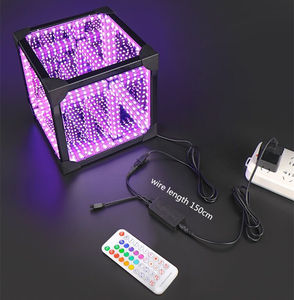 <span class=keywords><strong>Cubo</strong></span> <span class=keywords><strong>di</strong></span> <span class=keywords><strong>Rubik</strong></span> 3D Abissale con Illuminazione LED RGB, Decorazione Portatile in Acrilico per Club e Bar - Product Image 2