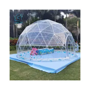 Transparent 10 People Glamping Geodesic Tent Dome For Event On Factory Price