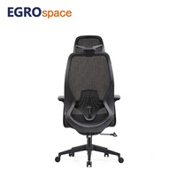 Chaise de bureau ergonomique pivotante de conception moderne EGROspace, pour les cadres, les clients et le personnel, réglable