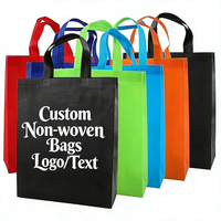 Sac fourre-tout réutilisable personnalisé multicolores Yiran, sac fourre-tout écologique recyclé non tissé avec logo