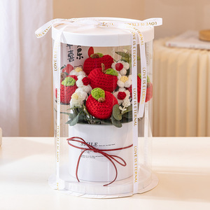 ของขวัญวันเกิดสำหรับเพื่อนสนิทของเด็กผู้หญิง แม่ ช่อดอกไม้ไหมพรมถักทำมือ วันครู ดอกไม้ไบโอนิค - Product Image 4
