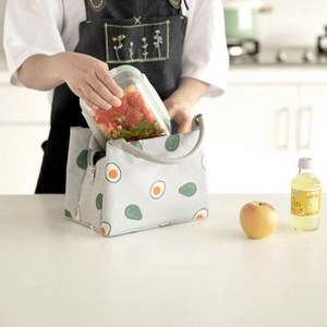 Bolsa Térmica para Alimentos con Estampado de Frutas de Dibujos Animados, de Poliéster Aislante, Impermeable, Ecológica, con Cierre de Cremallera, para Estudiantes, Lonchera Escolar - Product Image 4