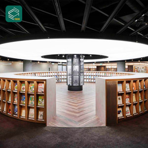 Cao cấp thư viện hiệu sách cửa hàng trưng bày đồ đạc thư viện kệ sách đứng Nhà sách hiện đại Thiết kế trường học đồ nội thất thư viện - Product Image 2