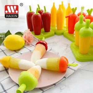 Renkli silikon buz Pop kalıp seti Diy dondurma makineleri şınav jöle Lolly Pop Popsicle