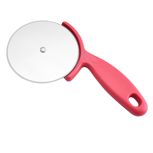 Stainless Steel Pizza Cutter Red Single Wheel 9.5 In Length For Baking And Pizza Cutting Tools - Product Image 2