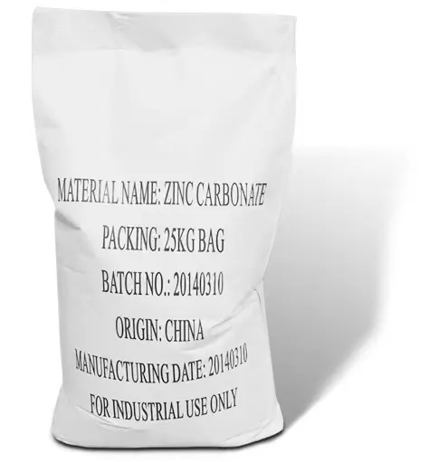 Carbonato de zinc básico 57% para la industria del caucho con CAS No 3486-35-9 El mejor precio para el carbonato de zinc de caucho