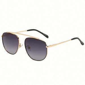 Gafas de Sol Retro de Moda 2022 para Hombre, Montura Grande de Metal, Lentes Degradadas, Gafas de Sol de Piloto para Mujer - Product Image 3