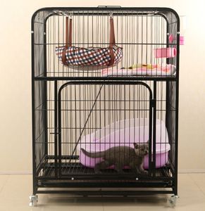 2 katmanlı kapalı kedi kafesi DIY kedi sandık kedi kulübesi - Product Image 5