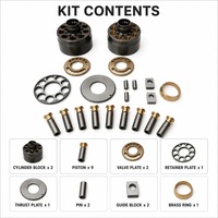AP12 Hydraulic Repair Kit Cylinder Block Valve Plate Retainer Plate Thrust Plate Piston Set Guide Block Brass Ring AP12