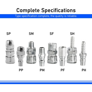 PP SP SM PM SH PH SF PF C-Type Japan Pneumatic Air <b>Quick</b> Coupling Pneumatic Hose <b>Quick</b> Coupler Release Air Compressor <b>Connectors</b> - Product Image 4