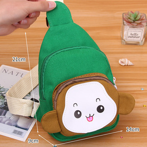 Cute <strong>Mini</strong> Chest <strong>Bag</strong> Cartoon Monkey Crossbody Sling <strong>Bag</strong> Travel Hiking Casual Chest <strong>Bag</strong> for Children Kids