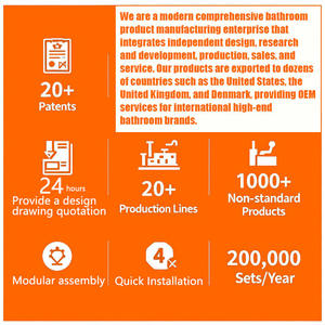 モダン デザイン 浴室 シャワー プレハブ ポッド ポータブル トイレ 一体型 エンクロージャー 付き モジュール式 完全 ユニットバスルーム - Product Image 5