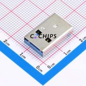 U-G-09WS-W-1 USB Connector SMD Connector ( Connector Type: Type-A )( Gender: Male )( Number of Contacts: 4P ) - Product Image 1