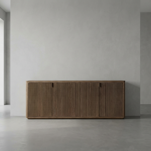 Aparador de Madera Maciza de Lujo, Estilo Antiguo Moderno, Hecho a Mano, Duradero, para Comedor y Sala de Estar, Mueble para el Hogar - Product Image 1