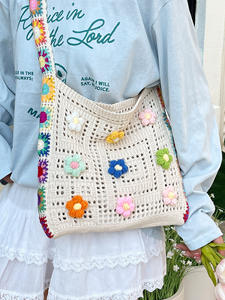 2025สตรีผ้าทอลายลูกไม้ถักกันน้ำ, สินค้าใหม่กระเป๋าโท้ทสะพายไหล่ทำจากมุกขนาดใหญ่ใส่ฤดูร้อน - Product Image 5