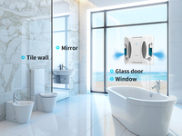 Robot Limpiacristales Eléctrico de Alta Eficiencia W6 con Rutas Z&N para Uso Comercial y Hotelero, Ideal para Ventanas Francesas Grandes