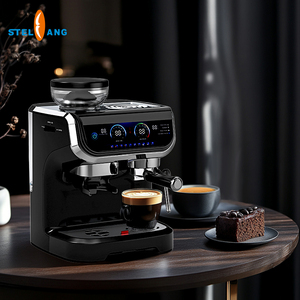 Machine à café 3 en 1 avec moulin à café, grand écran, machine à expresso avec mousseur à lait - Product Image 1