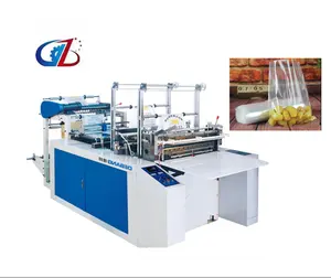 Supermarket handle carrier vest T-shirt Trash Bag making machine HDPE LDPE Bag making machine