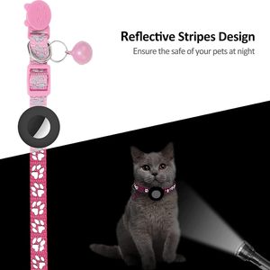 Rastreador GPS Bingolar para Gatos, Mini Rastreador Bluetooth para Mascotas, Collar de Nailon Rosa con Apple Find My, Rastreo en Tiempo Real, Resistente al Agua - Product Image 4