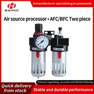 Bahoo Pneumatic AFC/BFC Series F.R.L Combination Air Source Treatment Unit Filter Regulator Lubricator
