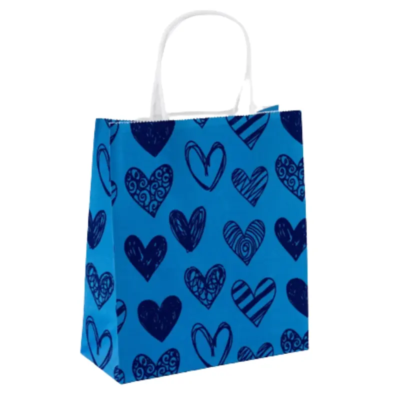 Promotion Packaging Bolsas De Papel Halloween Shopping Handle Bag Birthday Design Purple Custom Printed Luxury Mini Gift Bags