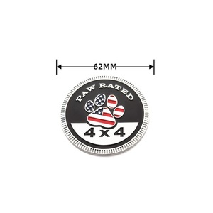 Emblema Metálico para Auto con Bandera Americana de Aleación de Zinc, Insignia para Auto <span class=keywords><strong>4X4</strong></span> RATED PAW - Product Image 6