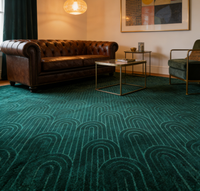Moquette tuftée réversible en nylon à poils coupés, lavable, au design moderne, pour hall d'hôtel et chambres, de mur à mur