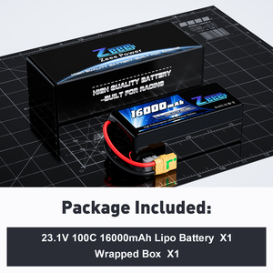 Zeee fpv סוללה <span class=keywords><strong>6s</strong></span> 23.1v 16000mah 100c lihv אורך חיים ארוך lipo סוללה lipo עבור צילום אווירי תעשייתי חקלאי - Product Image 6
