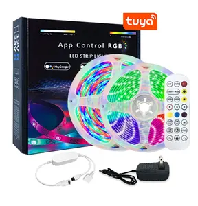 Vendita calda app controller rgb set Kit LED 5M 10M Smart WIFI BT 5050 RGB strisce luci LED