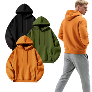 Sweat à capuche surdimensionné en molleton doublé de haute qualité, design épaules tombantes, pour homme, qualité supérieure - Product Image 1