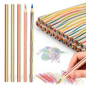 Para <span class=keywords><strong>Amazon</strong></span> 7-Color Core Rainbow Magic Color Art Design Pencil Creative Mixed Gradient Multi-Color para artistas y diseñadores - Product Image 1