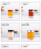 OEM 100ml 150ml Lebensmittel qualität Glas Marmeladen glas Deep Lid Zinn deckel Tiernahrung Keks Honig Schokolade Versiegelung Typ Schraub verschluss