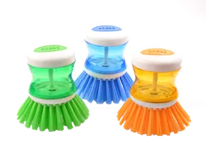 Dish Brush With Soap Dispenser For Dishes Pot Pan Kitchen Sink Scrubbing Useful Small Dish Brush