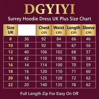 Женское худи-платье Custom Surrey UK из плотной шерстяной смеси на молнии, бордовое, с молнией по всей длине, боковыми карманами, большие размеры UK 8-22
