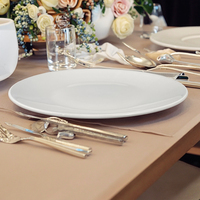 Impression personnalisée de décalcomanies sur vaisselle en céramique, assiettes rondes en porcelaine de 12 pouces pour la vente en gros et les entreprises