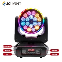 Projecteur LED Wash Zoom mobile Martin Mac Aura 18x10W RGBW 4-en-1 avec contrôle DMX512/activation sonore, indice de protection IP33 pour DJ/Bar/Discothèque