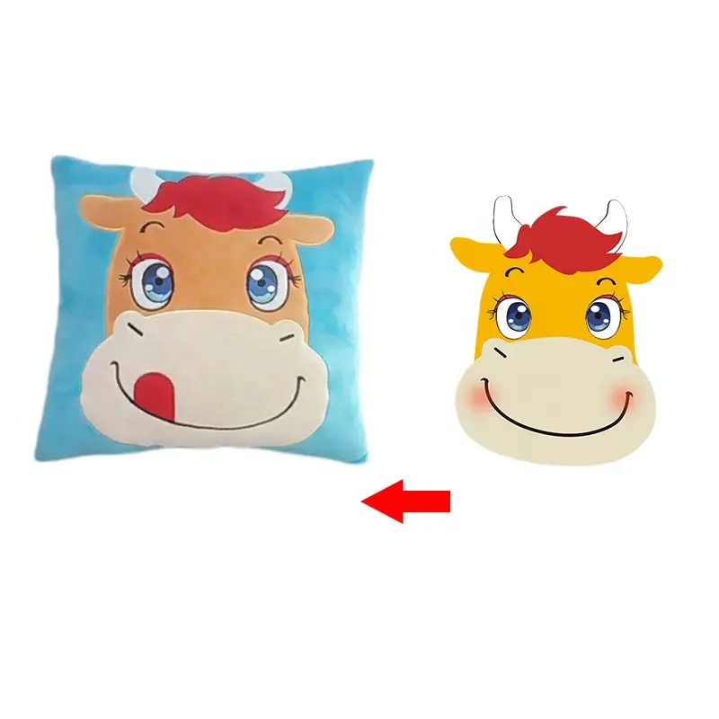 Supper Soft Materials Company Gift Pillow Stuffed Animal Personalized Custom Recordable Sound Cube Plush Soft Toy Pillow