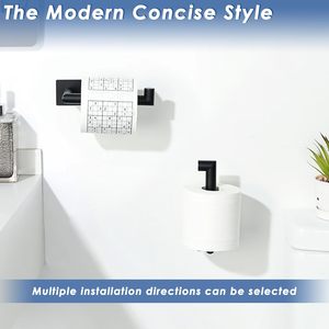 Mooche - Porte-rouleau de papier toilette mural pour salle de bain d'hôtel, moderne, industriel, durable, écologique, en acier inoxydable SUS 304, adhésif 1 - Product Image 5