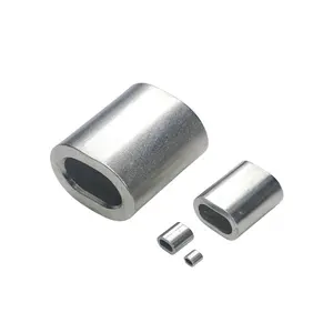 316 Oval Seamless 1.5mm 2mm 3mm 8mm 10mm 28mm Crimping Stainless Steel Cable Sleeve Wire Rope Sling Ferrule