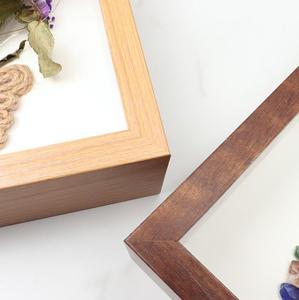 กรอบรูปไม้ Shadow Box ลึก 5 ซม. สำหรับแสดงผล<span class=keywords><strong>งาน</strong></span>สามมิติ กรอบรูปไม้ <span class=keywords><strong>DIY</strong></span> ตกแต่งรูปภาพ - Product Image 5