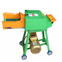Machine agricole pour l'alimentation animale et la coupe de l'herbe de pelouse, hacheuse de paille 220V avec moteur en vente