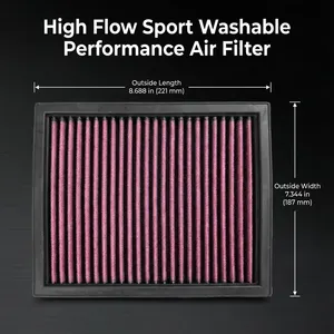 Filtro de Aire Deportivo Lavable de Alto Flujo OEM 1780137020 para Noah Voxy Prius Plug-In <span class=keywords><strong>Auris</strong></span> Híbrido 1.8L RAV4 IV Híbrido 2.5L 2010-2025 - Product Image 1