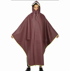 Ventes directes d'usine Imperméable Imperméable Vêtements de pluie Poncho Extra Large Tricoté Tissu Electrombile Moto